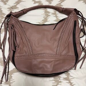 orYANY Dusty Rose Leather Hobo Bag